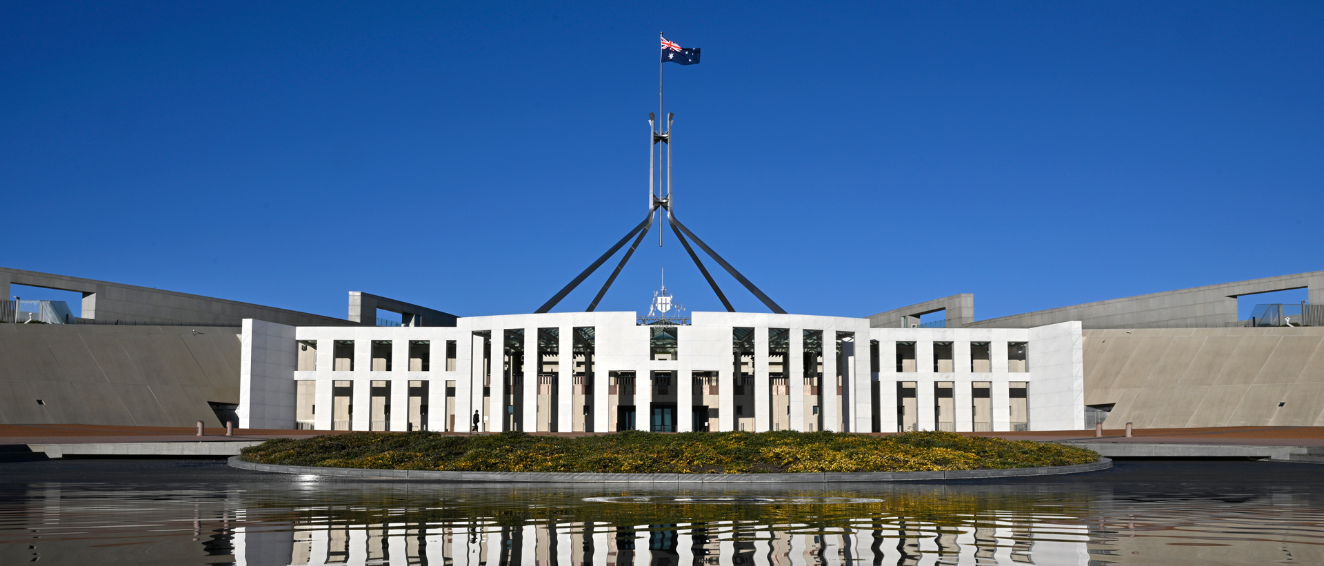 Canberra city and Parliament House